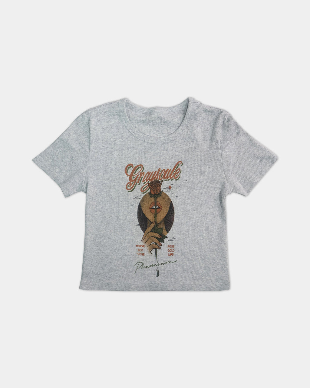 Motown Cropped Tee (Gray)