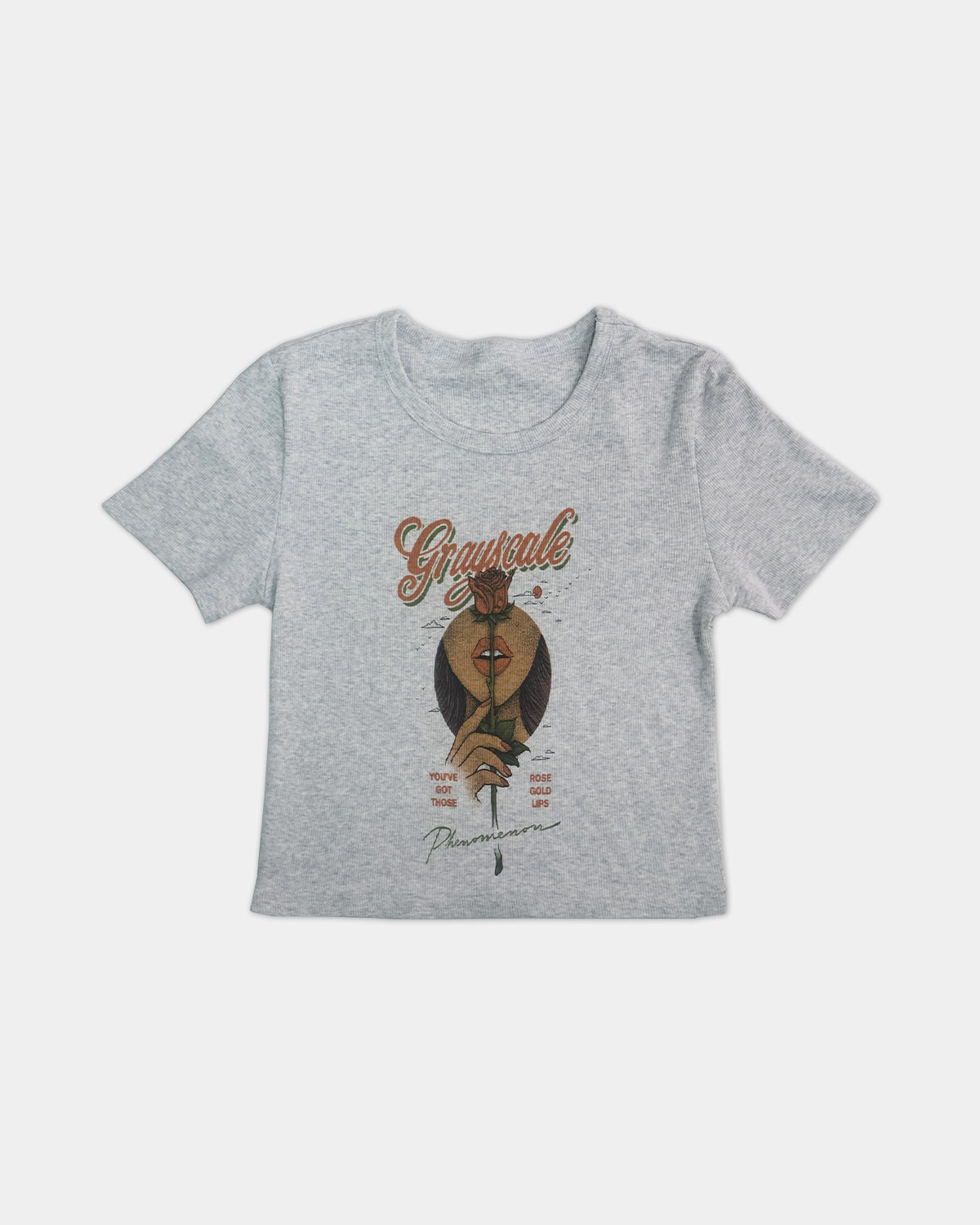 Motown Cropped Tee (Gray)