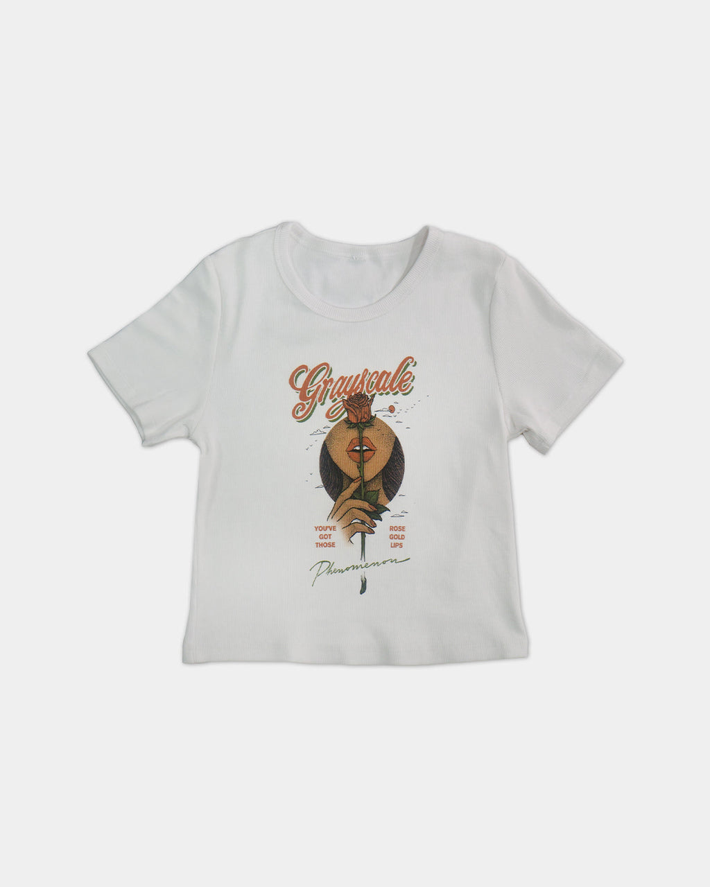 Motown Cropped Tee (White)