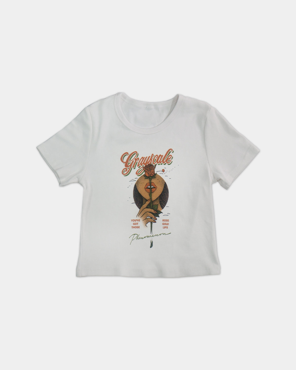 Motown Cropped Tee (White)